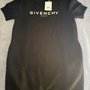 Givenchy Black Dress with White Logo